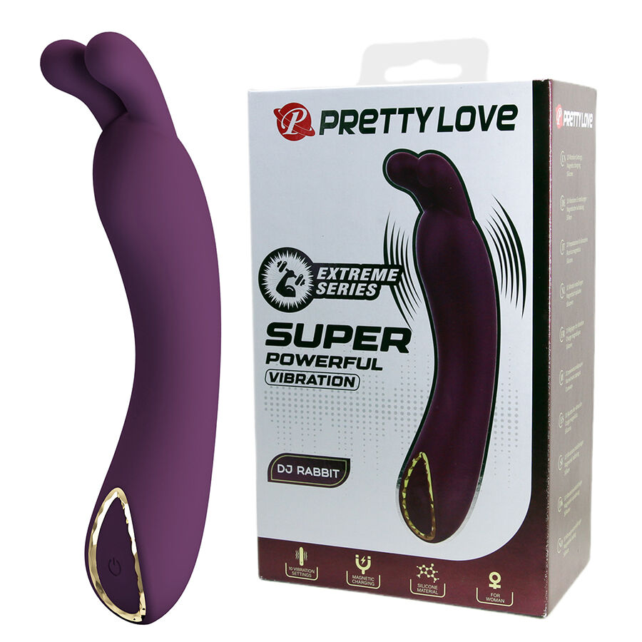 Pretty Love DJ Rabbit paarse G spot vibrator