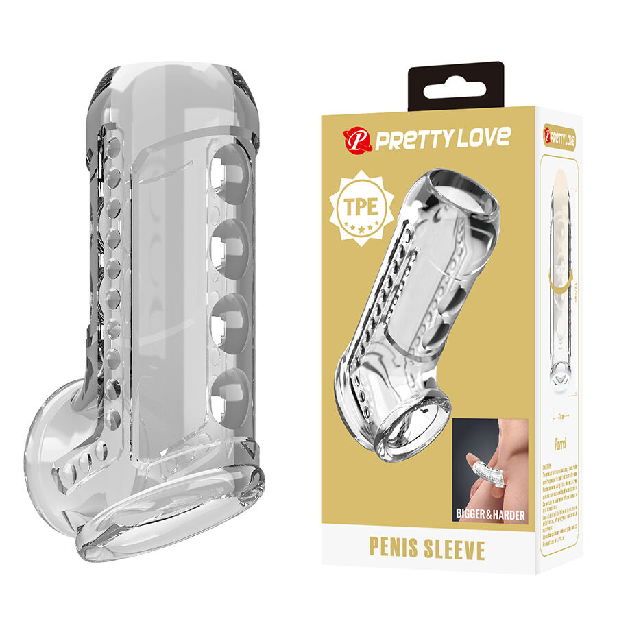 Pretty Love transparante sleeve met textuur