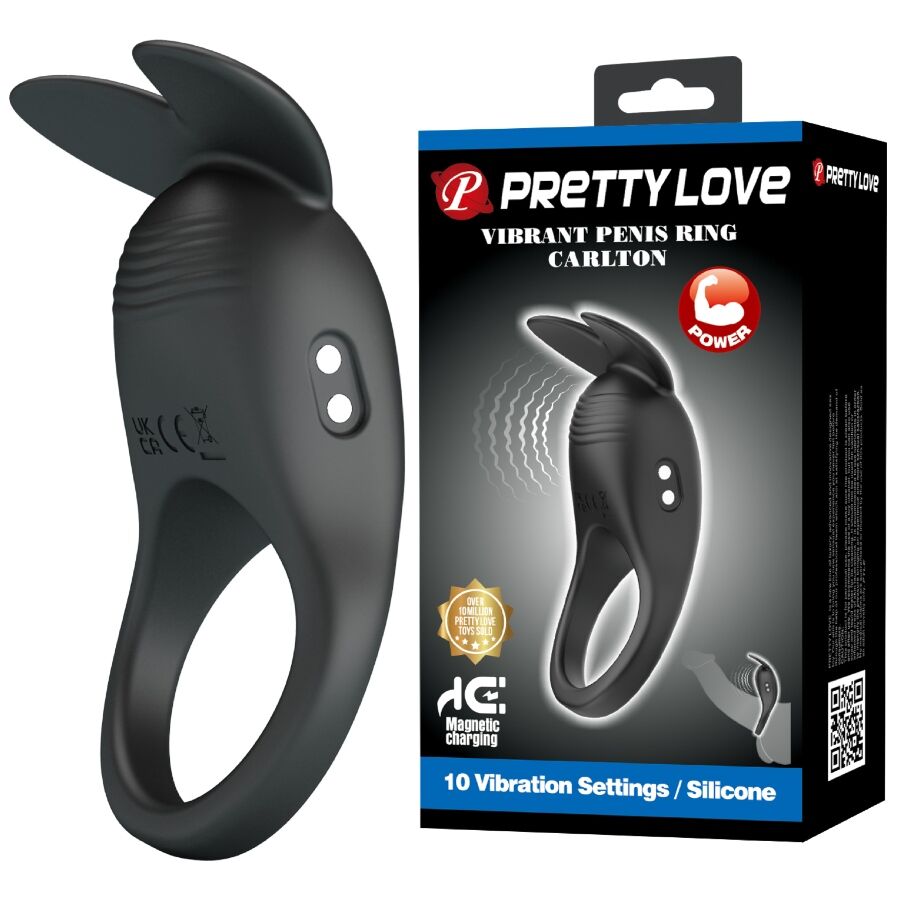 Pretty Love Carlton penisring met clitorisstimulator