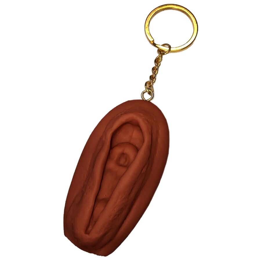 DIABLO PICANTE vaginasleutelhanger in donkere tint