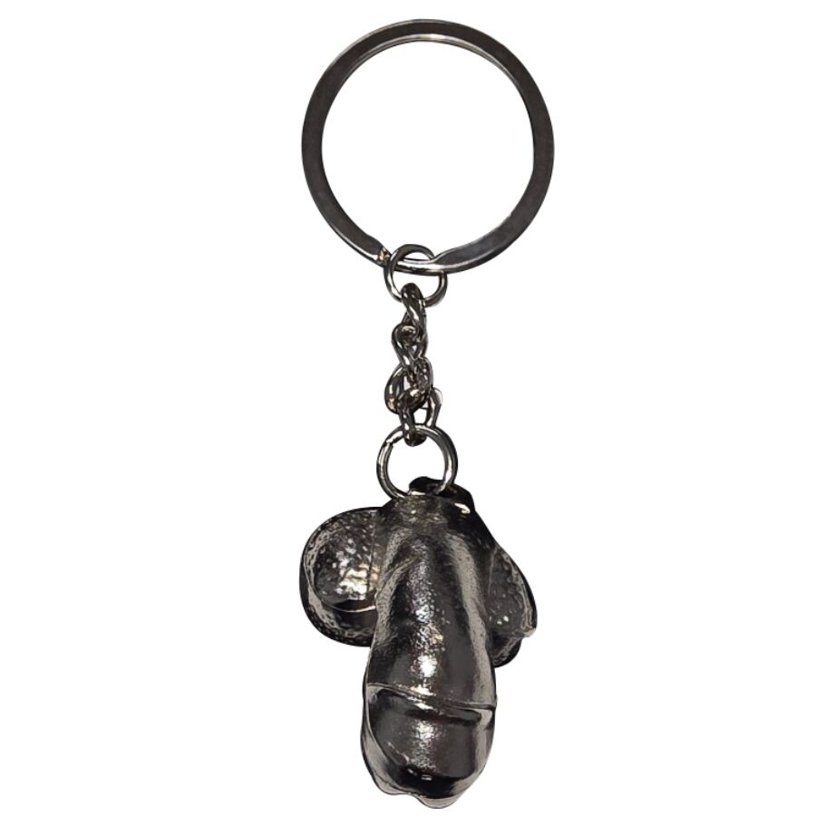DIABLO PICANTE metalen sleutelhanger in zilverkleur