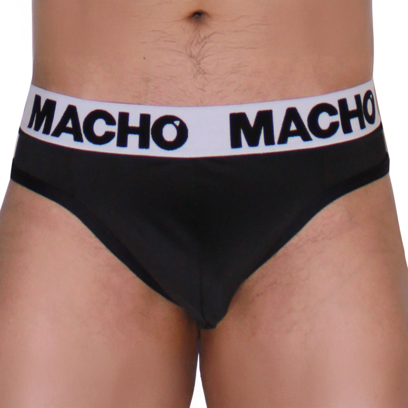 MACHO MTG002 string voor heren in zwart