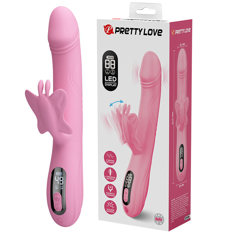 Pretty Love Bella rabbit vibrator met vlinderstimulatie