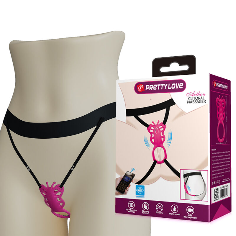 Pretty Love Butterfly panty massager roze