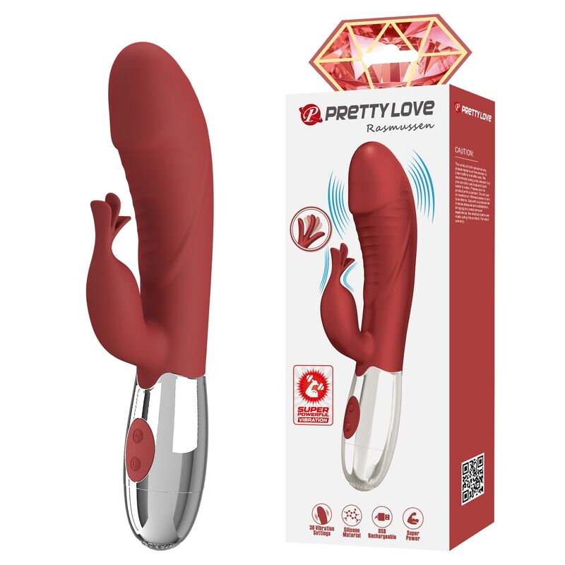 Pretty Love Rosewood rabbit vibrator