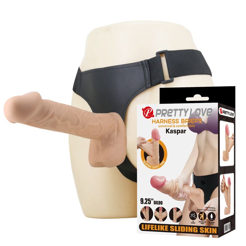 PRETTY LOVE Kaspar harnas met flexibel dildo