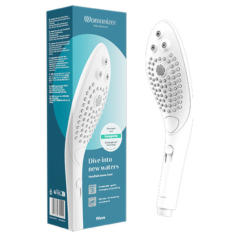 Womanizer Wave witte douchekop en clitorisstimulator