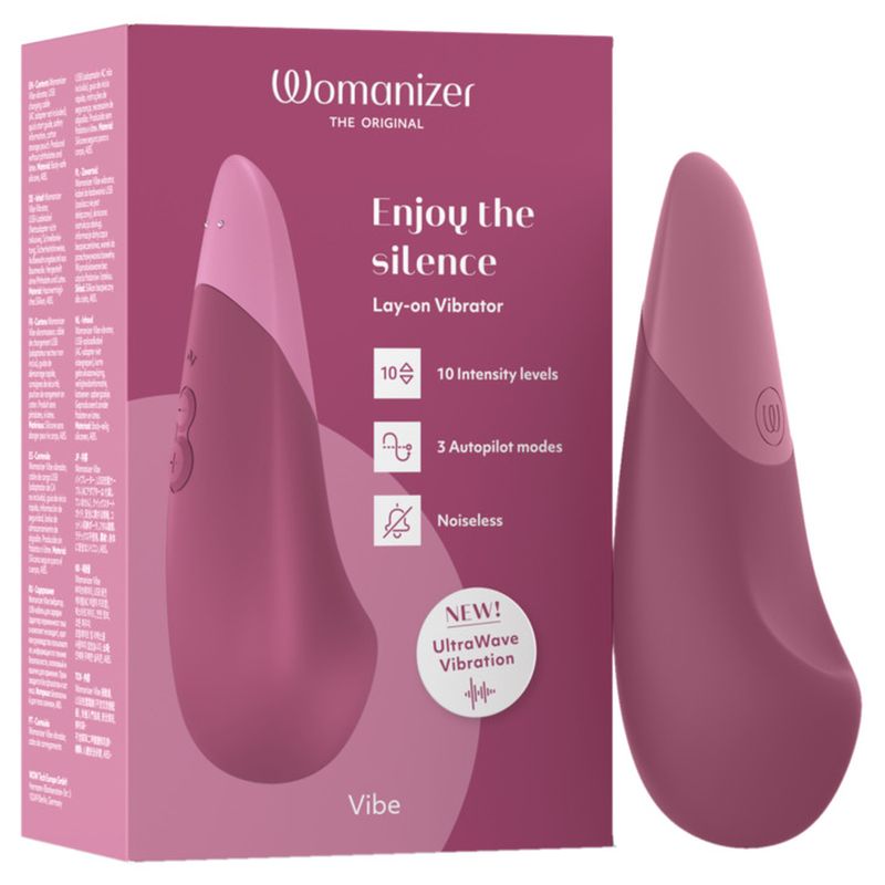 Womanizer Vibe lay-on vibrator in dusky pink