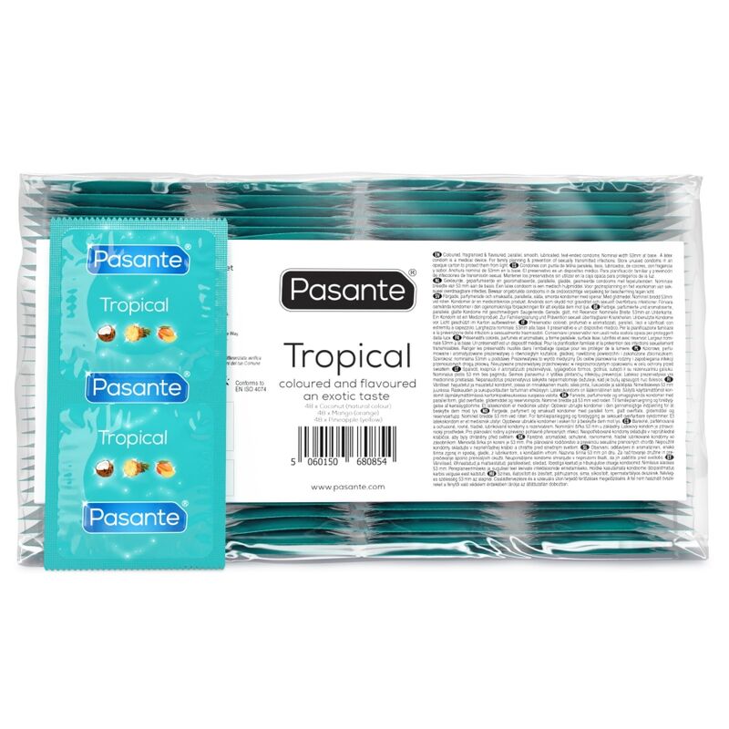 Pasante Tropical condooms, 144 stuks