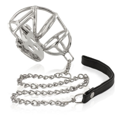 METAL HARD metalen chastity cage met strap