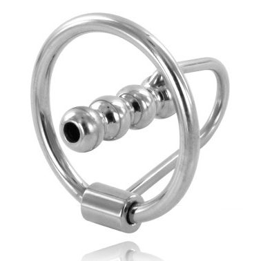 METAL HARD eikelring met urethrale plug