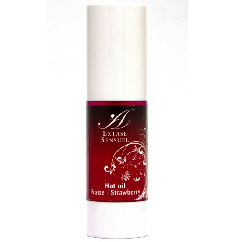 Extase Sensual verwarmende massageolie aardbei 30 ml