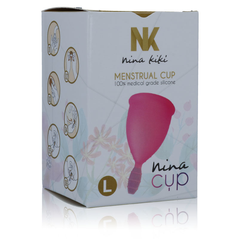 NINA KIKÍ menstruatiecup roze maat L