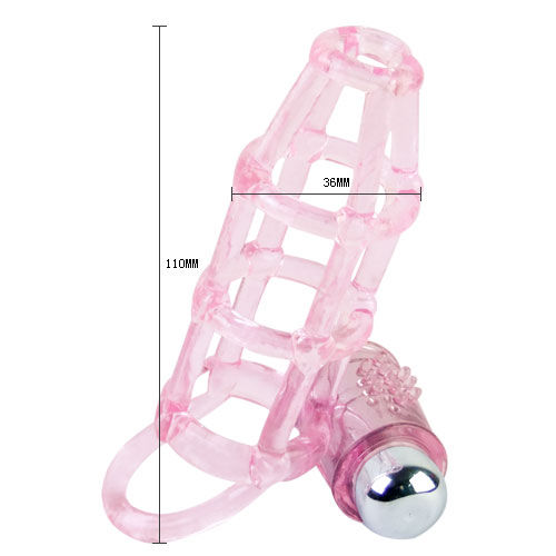 BAILE Sweet penis sleeve met vibratiering