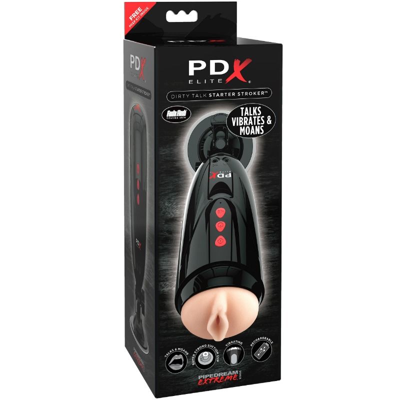 PDX ELITE Dirty Talk Starter Stroker