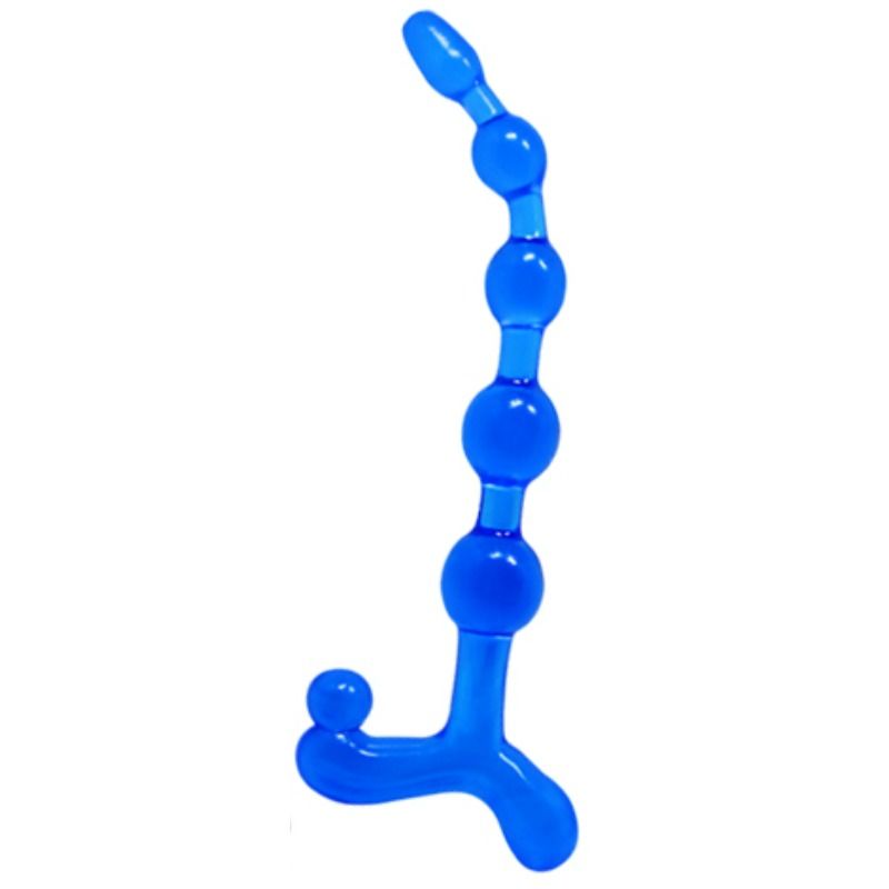 BAILE Bendy Twist blauwe anale kralen
