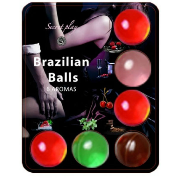 Secretplay Brazilian Balls Hot Balls, 6 stuks
