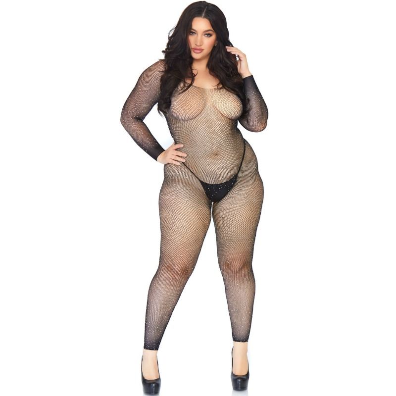 Leg Avenue Crystalized net body stocking