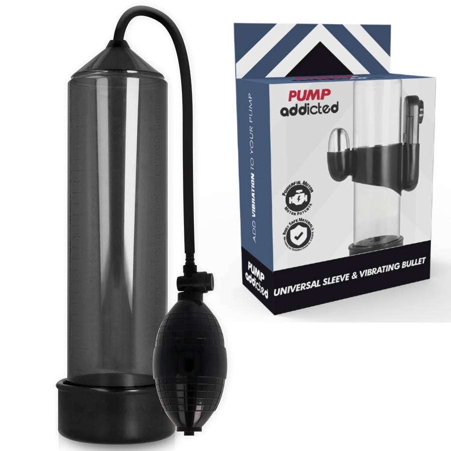 PUMP ADDICTED RX3 zwarte penisvibrator