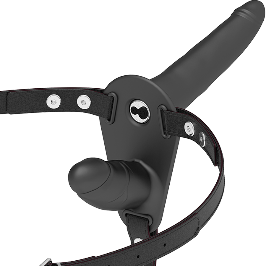 FETISH SUBMISSIVE HARNESS dubbele vibrator