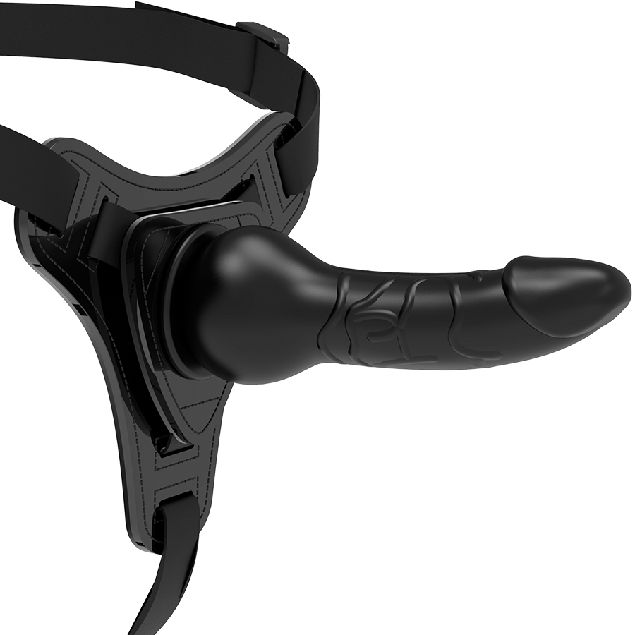 Fetish Submissive Harness van zwart siliconen