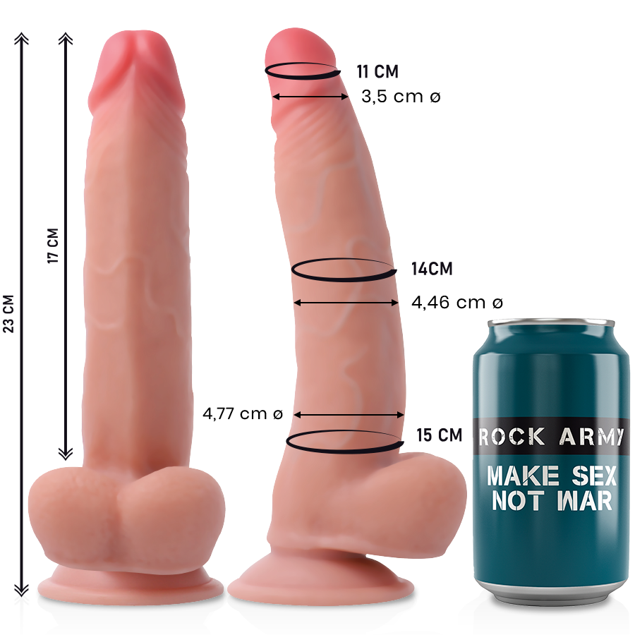 ROCKARMY Leopard dildo met dubbele dichtheid