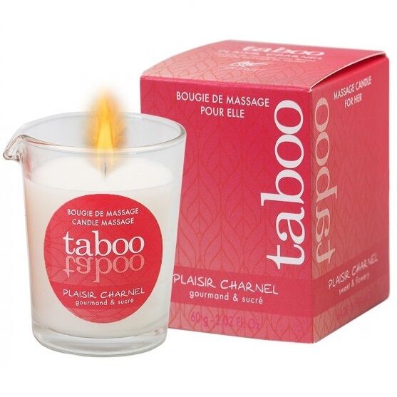 RUF Taboo massagekaars met cacao bloemengeur
