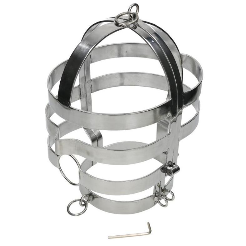 METAL HARD masker met stalen halsketting