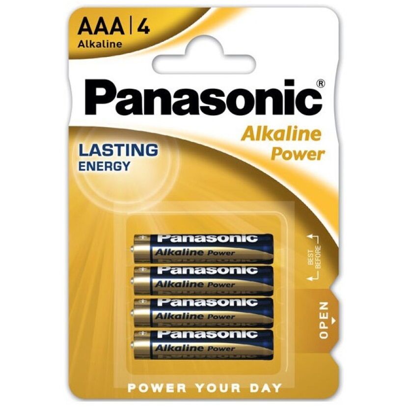 AAA batterijen LR03 1,5V voor afstandsbediening en speeltjes, 4 stuks PANASONIC