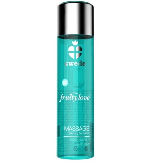 SWEDE Fruity Love massageolie met zwarte bes en limoen